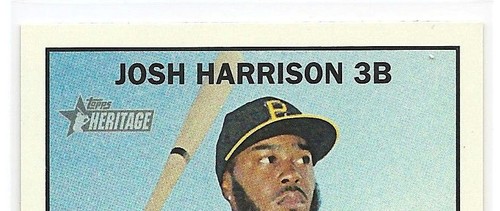2016 Topps Heritage Baseball Card #256 Josh Harrison Pittsburgh Pirates Mint - Picture 3 of 3