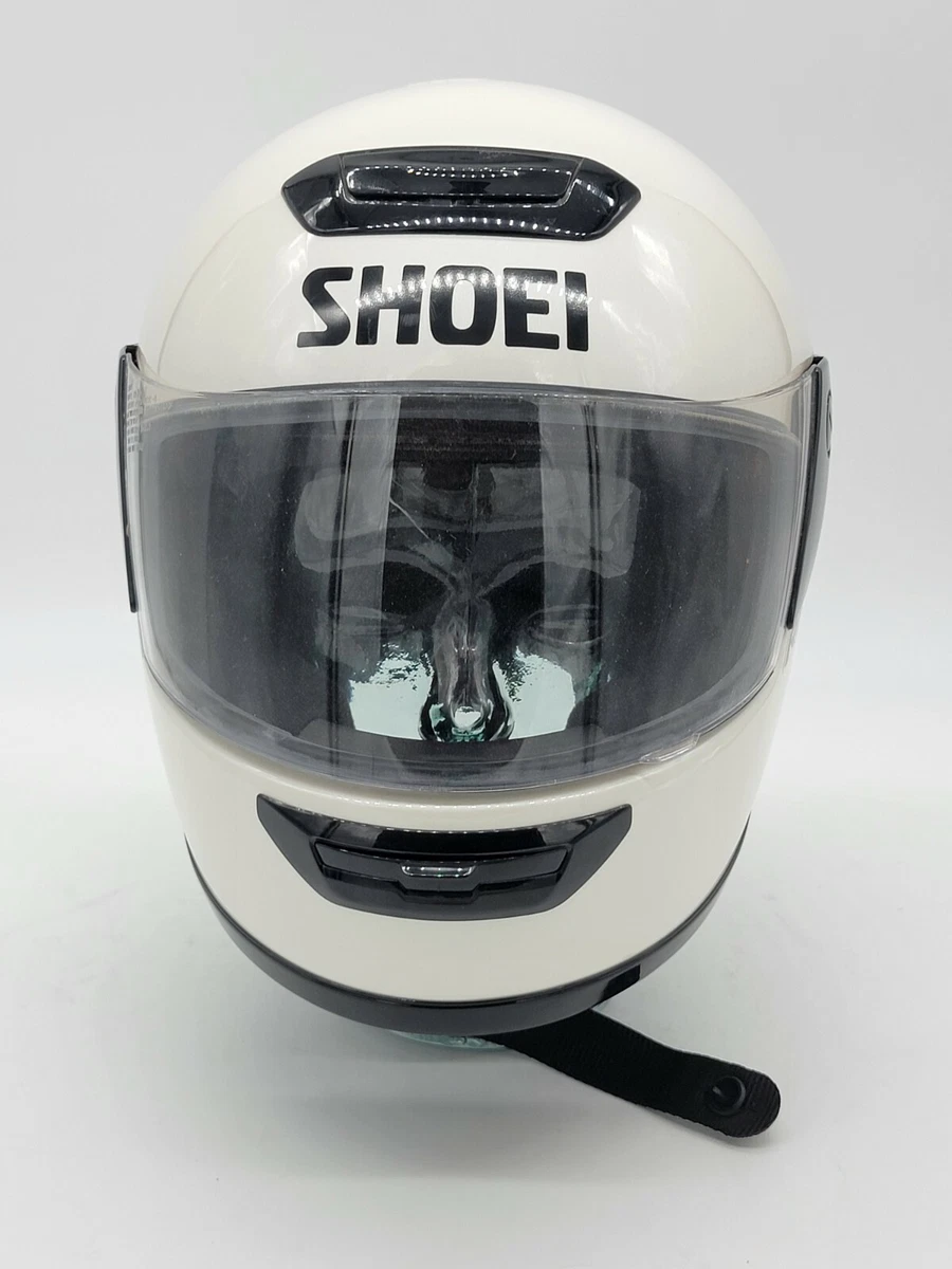 Shoei white hotsell motorcycle helmet