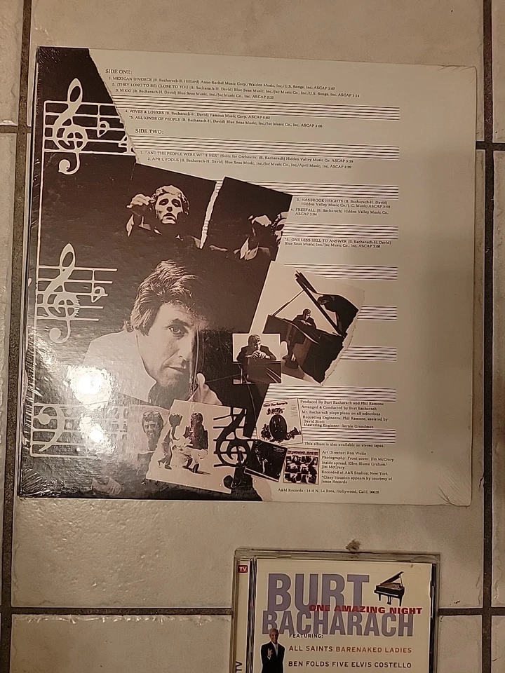 Burt Bacharach Self Titled Vinyl LP Both Sealed Both Original w/Bonus CD 2 Avail - Image 4 of 4