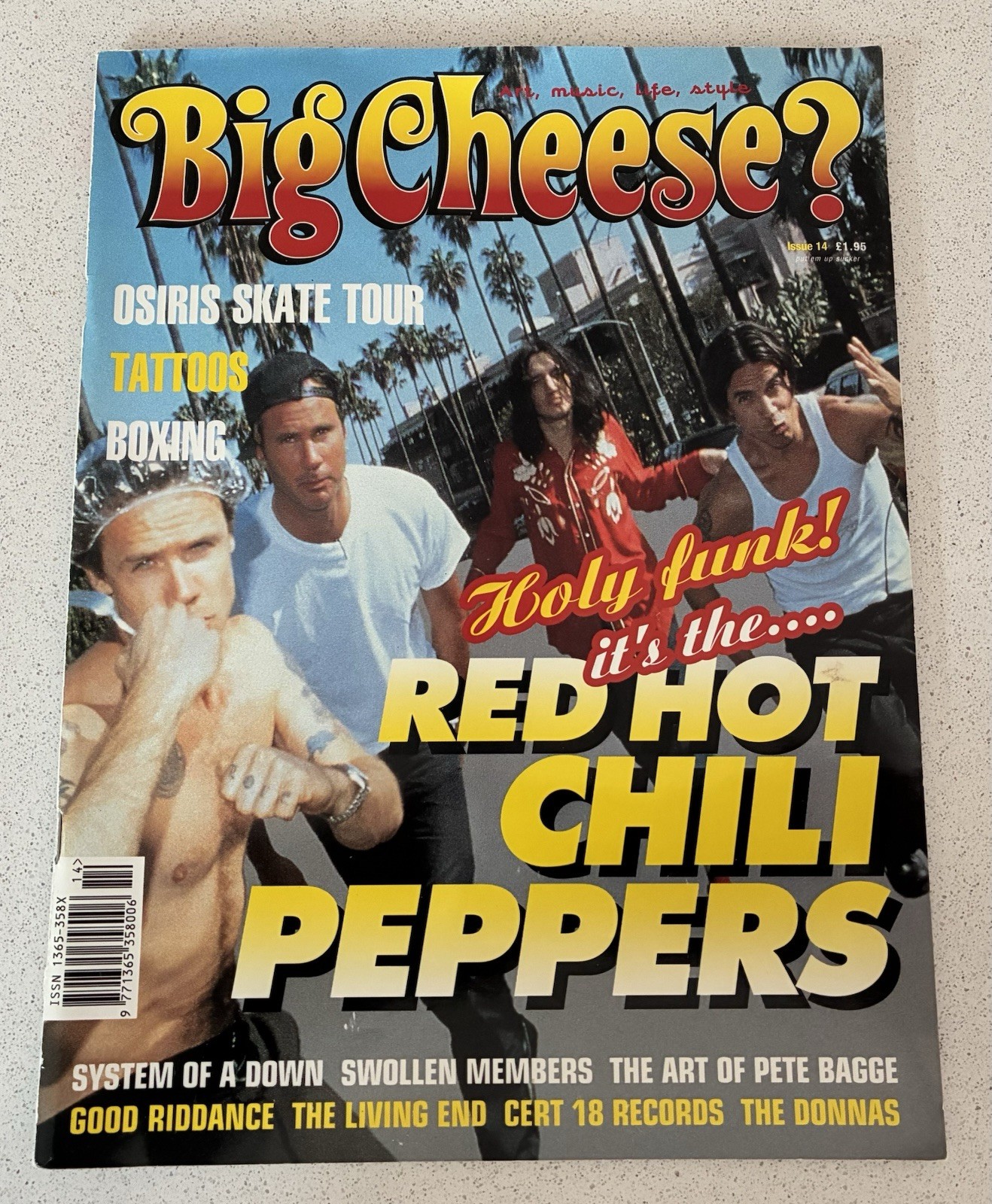 BIG CHEESE - STREET CULTURE MAGAZINE - ISSUE 14 - 1999 - RED HOT CHILI PEPPERS