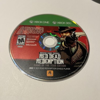 Red Dead Redemption Game Of The Year Xbox 360 Xbox One Disc 1 Only Single Player