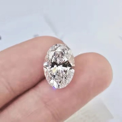 4 Ct Natural D Color Oval Cut Lab Grown Diamond Loose VVS1 Clarity CVD Certified