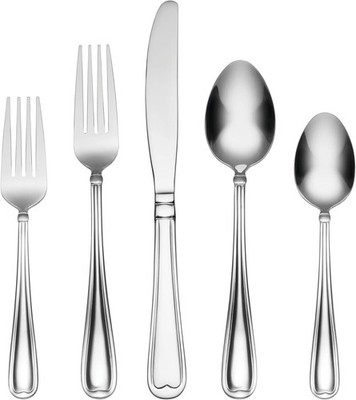 Cambridge 51 Piece Allure Mirror Flatware Set, Service for 8