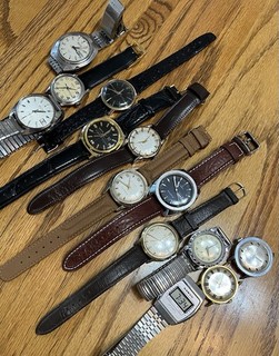 Seiko Benrus Waltham Omta Timex Vintage Watch Lot Assorted Wristwatches
