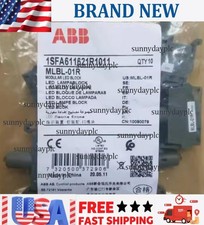 10pcs ABB push button switch lampholder MLBL-01R 24VAC/DC US Free TAX