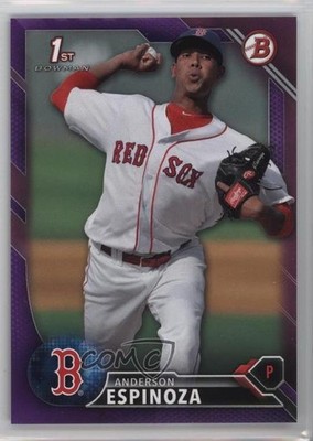 2016 Bowman Prospects Purple 67/250 Anderson Espinoza #BP40 6z4