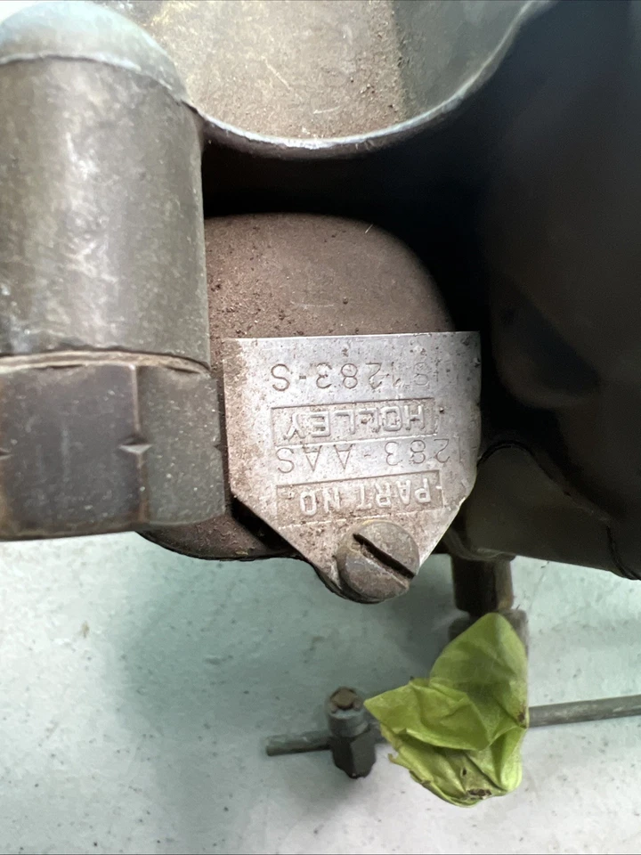 Carburador Hot Rod Holley 2HO de colección lote de 3 piezas de la vieja escuela triple Deuce Foto 3 de 4