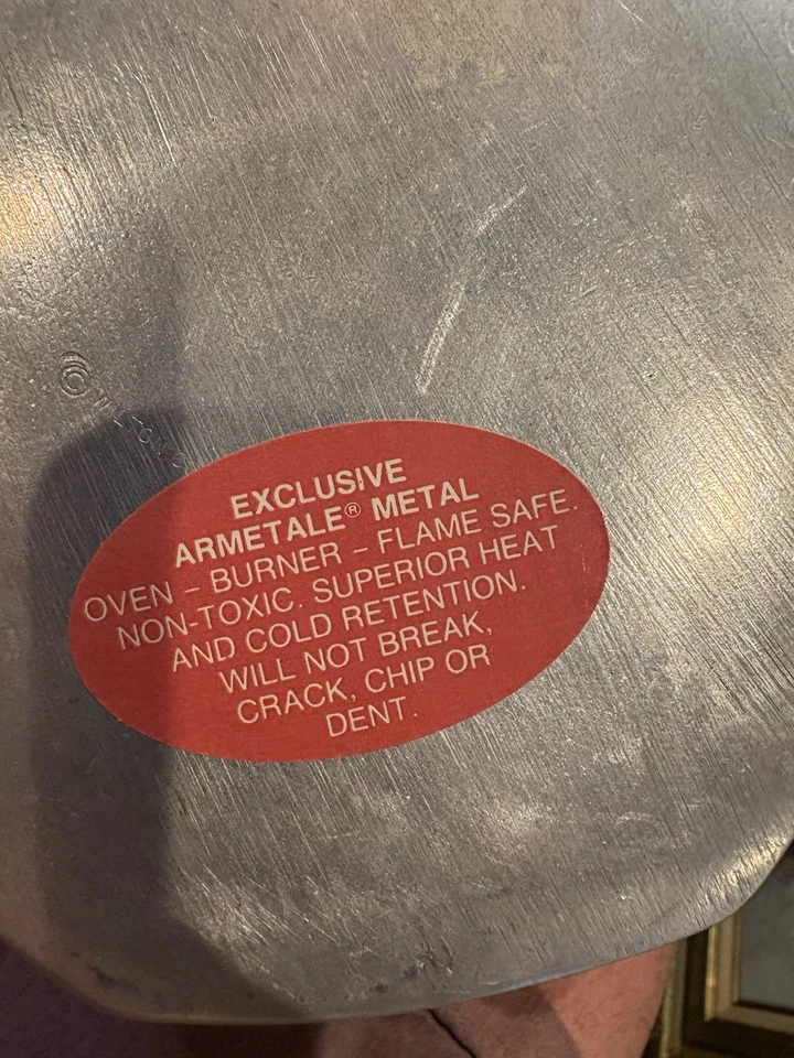 大号 Wilton Armetale Holloware Pewter Mulberry Hill 六角形咖啡壶 9.5 — 第 3/4 张图片