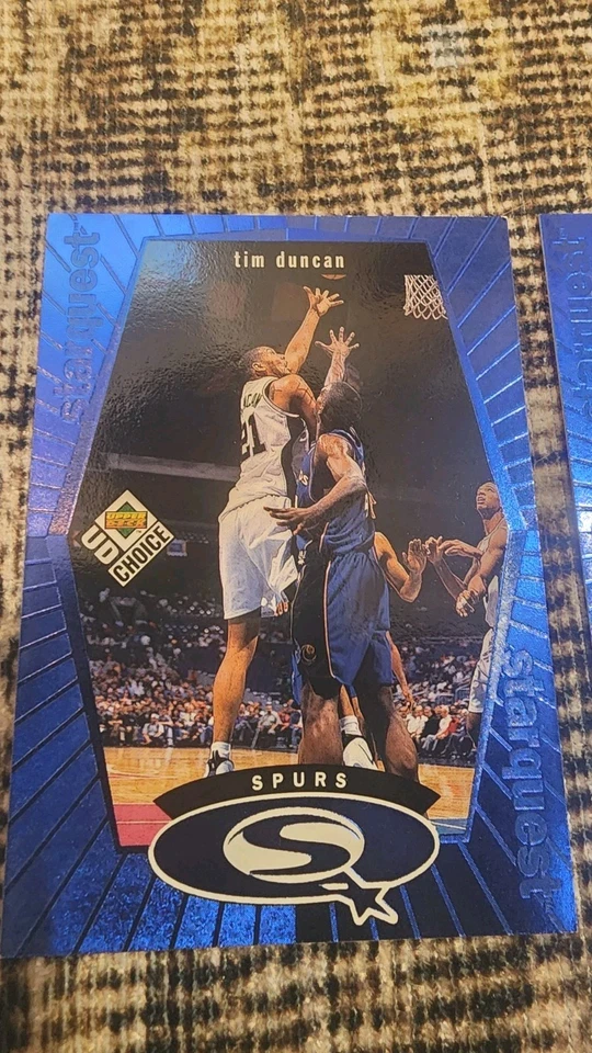 Lote (6) Upper Deck Choice StarQuest Blue 1998-99 Tim Duncan, Patrick Ewing, más Foto 2 de 4