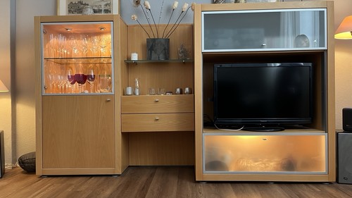 Wohnzimmer-Schrankwand, Fa. Hülsta, Serie Xelo, 2.71 m breit - Bild 3 von 6
