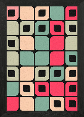 Geometrisches Muster gerahmtes Wandbild Poster Leinwanddruck Bild