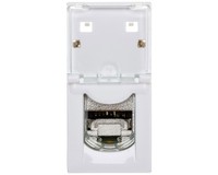 Mosaic Gniazdo Komputerowe Pojedyncze RJ45 Kat.6A Stp 1M BiałE 076573