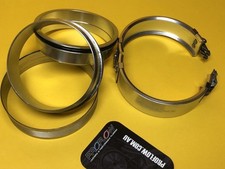 4.0" 102 mm Clamshell coupling weld on wiggins clamp Aluminium silver PFEWC400S