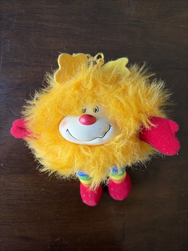 Hallmark 1983 Vintage Rainbow Brite Yellow Spark Sprite 6-inch Plush