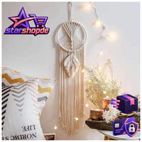 TraumfäNger Boho Makramee Baumwolle Wandbehang FüR Hochzeit Dekoration Geschenk