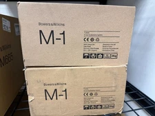 Bowers & Wilkins B&W M-1 Satellite Speaker Pair BLACK Open Box