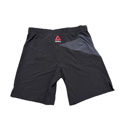 Men's Reebok UFC Octagon Trunk Shorts Black Gray 36