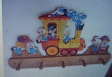 Kinder Holz Garderobe Eisenbahn
