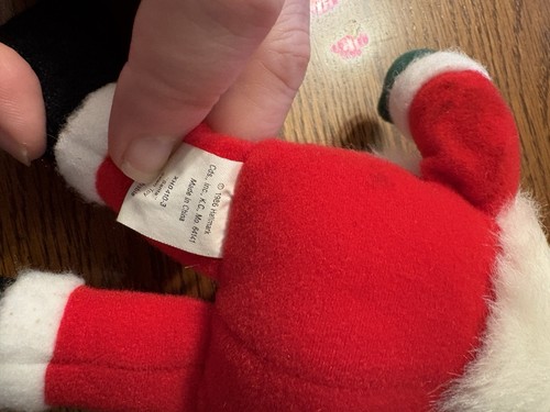 Vintage 1986 Hallmark Santa Claus Stuffed Plush Doll 8" Christmas Toy EUC - Picture 2 of 4