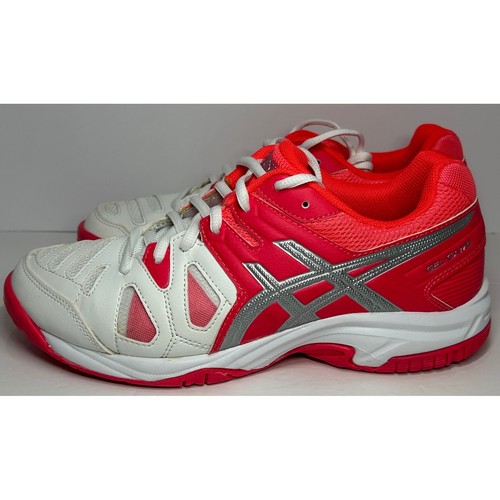 Asics Gel Court White Pink Athletic Tennis Shoes Sneakers Women's Size 5 - Picture 8 of 12
