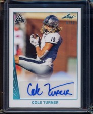 2021 Leaf Memories - 1990 Base AUTO Spectrum Platinum #BA-CT2 Cole Turner #/50