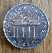 GDR 20 Mark commemorative coin silver 1990 Brandenburg Gate 18.2 g 999.5