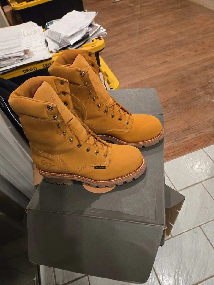 Chippewa Super Dna 9 дюймов водонепроницаемый изолированный стальной носок регистратор на шнуровке работа со мной - Изображение 2 из 4