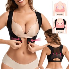 Front Closure Back Posture Corrector for Women Bras Vest Chest Shaper Slim Back