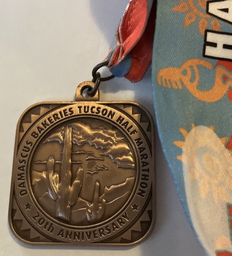 DAMASCUS BAKERIES Half Marathon & Relay 2013 Running Race Medal TUCSON ARIZONA