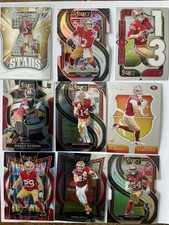 2023-2025 Panini Select & Zenith Football San Francisco 49ers 9 Card Lot