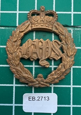 2nd Dragoner Guard (Queens Bays Queens Crown Cap Badge Slider Marked EB-2713
