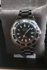 Bulova 98B203 Marine Star Black Dial Stainless Steel Silver Tone Men's Watch