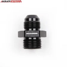 NEW -8AN AN8 AN-8 Male To 1/2" Inch BSP BSPP Straight Adapter Aluminum Black USA