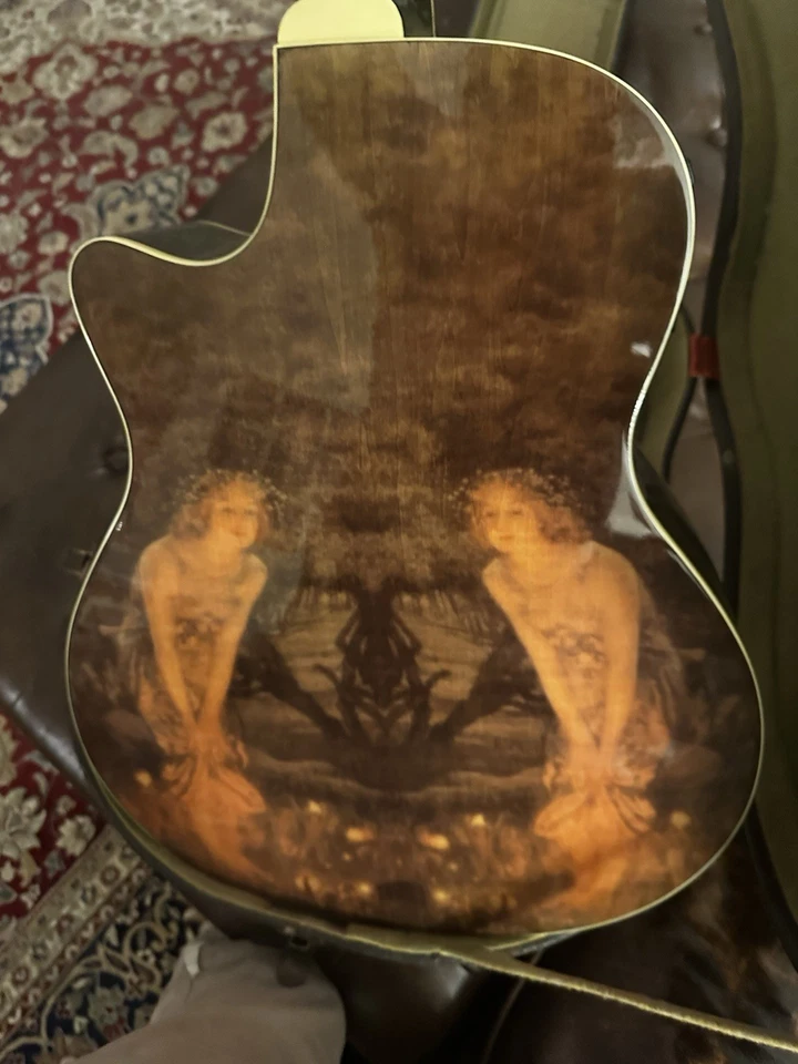 Guitarra acústica Luna de 6 cuerdas de tamaño completo Foto 3 de 4