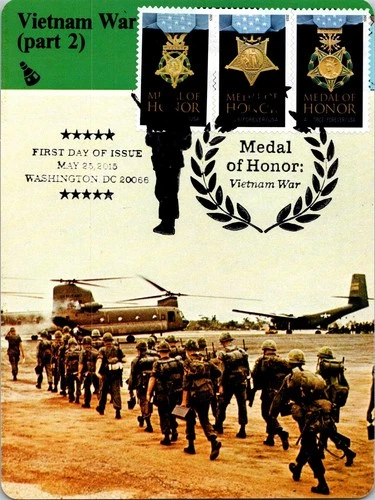 Dr Jim Stamps Maximum Card Medal Of Honor Trio Forever Vietnam Fdc
