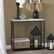 SoBuy Console Table Side Table End Table Hall Table Living Room black white