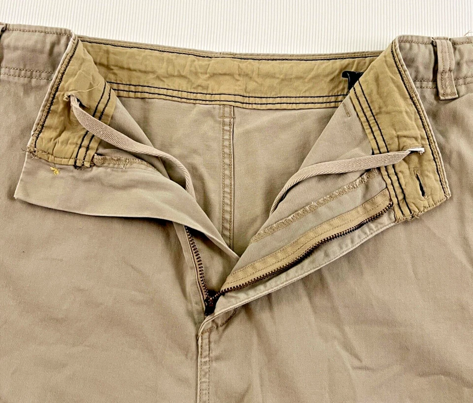 Pantalones Cortos Carga J.FERRAR Caqui Grandes Hombres 54 Utilitarios Multi-Bolsillos Informales Foto 3 de 4