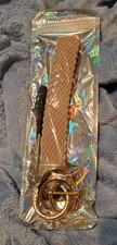 Keychain Wristlet, Stretchy Key Chain for Car Keys with 2 Keyrings and D Ring, C