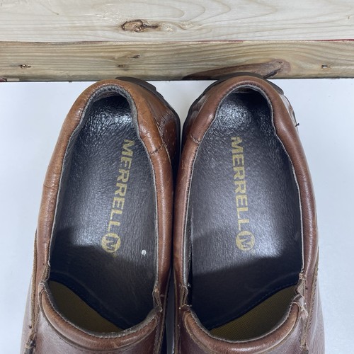 Merrell Throttle Moc Slip-On Comfort Loafers Men’s Size 11 Black Brown Leather - Picture 10 of 12