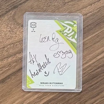 nip 2023 Team Signature Counter-Strike CS2 ESL Kolex Card /15 Ninjas in Pyjamas