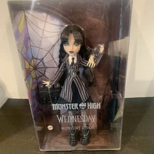 WEDNESDAY ADDAMS MONSTER HIGH X WEDNESDAY DOLL NEW SEALED