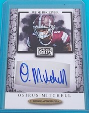 2021 SAGE HIT  Autograph Black #A74 Osirus Mitchell Mississippi St Card C1