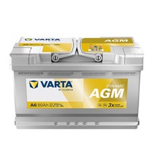 VARTA F21 Silver Dynamic AGM 80Ah Autobatterie 12V 800A B13 Batterie 580 901 080
