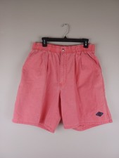 Vintage Ocean Pacific OP Shorts Mens Sunwashed Pink Size Large Elastic Waist