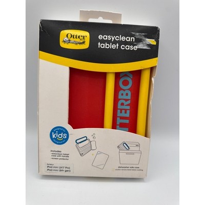 OtterBox EasyClean Tablet Case Kids iPad Mini 6th Gen Red New Dishwasher Safe