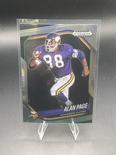 2025 Panini Prizm Black #85 Alan Page Minnesota Vikings