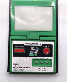 Nintendo 1983 Game & Watch Popeye Panorama Screen PG-92 Tested Working, No Cover
