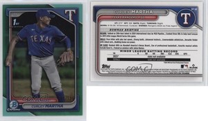 2024 Bowman Chrome Prospects Aqua Refractor /125 Curley Martha #BCP-168