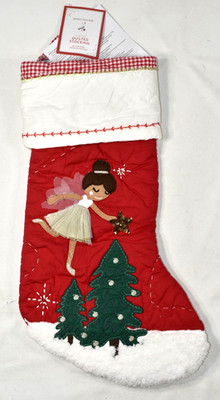Pottery Barn Kids Ivy Fairy Quilted Light Up Christmas Stocking NEW NO MONOGRAM