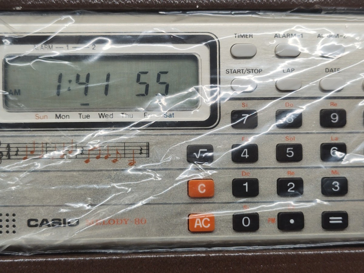 RARE Vintage Casio ML-80 Melody 80 Musical Calculator COMPLETE